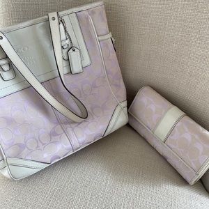Coach Purse with Matching Wallet